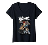 Womens Golf Cart It's a Villages Thing Golf Car Cartoon Design V-Neck T-Shirt