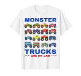 Monster Trucks Are My Jam Collection For Boys Children Kids T-Shirt