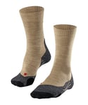 FALKE Women's TK2 Explore W SO Wool Thick Anti-Blister 1 Pair Hiking Socks, Beige (Nature Melange 4100), 5.5-6.5