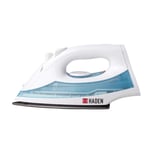 Haden Easysteam Iron – Non-Stick Traditional Iron with Steam Functionality, 2000W, 200ml, Blue & White - CF37