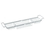 Sabichi Extendable Bath Tub Rack Caddy Chrome Plated Bathroom Storage