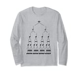 Music Theory Rhythm Notation Rhythmic Notes Chart Teacher Long Sleeve T-Shirt