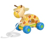 Giraffe Pull Along Toy - Animal Push and Pull Along Toys for 1 Year Olds, Toddler, Wooden Walker - 1st Birthday Gifts for Baby Boys and Girls - Early Development & Activity Toys by Orange Tree Toys