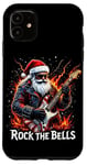 iPhone 11 Rock the Bells Christmas Rocker Santa Rock Guitarist Case