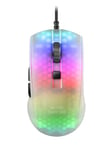 MARSGAMING Mars Gaming MMRW Blanc, Souris Gaming RGB Chroma, Carcasse Translucide Ultra-léger 58g, 12800 DPI, Switches Mécaniques HUANO