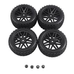 Tlily - 4 PièCes Pneu de Roue de 85 mm pour 144001 144010 124007 124017 1/10 1/12 1/14 rc Voiture Tout-Terrain , d