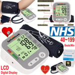 Digital Automatic Blood Pressure Monitor Upper Arm Smart BP Machine Large Cuff.