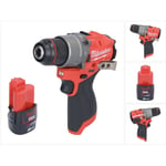 M12 FPD2-201 Perceuse-visseuse à percussion sans fil 12 v 45 Nm Brushless + 1x batterie 2,0 Ah - sans chargeur - Milwaukee