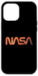 Coque pour iPhone 12 Pro Max Logo rétro de la NASA Mars Worm Patch Space Exploration Graphic