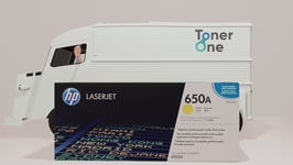 Genuine HP 650A Standard Laserjet Toner Cartridge - CE272A - Yellow