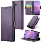 Samsung Galaxy A35 5G      Pu Wallet Case    [Purple]