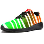 Colorful Zebra Print Mens Trainers Slip on Lightweight Running Shoes Outdoor Breathable Sneakers Mesh Casual Walking