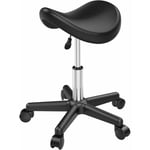 Yaheetech - Tabouret Ergonomique à Roulettes Chaise de Selle Pivotante Hauteur Réglable 45,5-60 cm