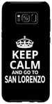 Coque pour Galaxy S8+ Souvenir de San Lorenzo « Keep Calm And Go To San Lorenzo ! »