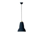 Anglepoise - Original 1227 Brass Midi Pendant, Ink Blue, Excl. LED E27 Max 15W - Pendellampor - George Carwardine - Blå