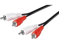 Rb-Lan Rca (Cinch) X2 - Rca (Cinch) X2 2,5M Kabel Svart (Jab-856810)