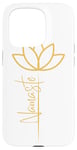 iPhone 15 Pro Yoga Lotus Flower Namaste Sleek Case