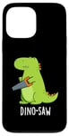 Coque pour iPhone 13 Pro Max Dino-saw Jeu de mots drôle dinosaure