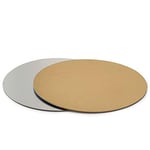 Decora 0932509 Carton pour GÂTEAU Rond Or/Argent Ø40CM