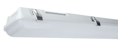 Taurus 6ft LED Batten, IP65, light grey, 65w, microwave motion sensor, twin