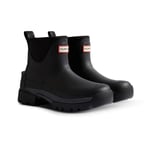 Hunter Balmoral Chelsea Rubber WoMens Black Wellington Boots material_other - Size UK 4