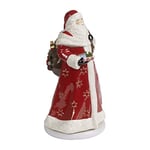 Villeroy & Boch - Christmas Toys Memory Père Noël rotatif, figurine de Père Noël avec fonction rotative, porcelaine dure, métal, multicolore