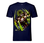 T-Shirt Homme Col Rond Broly Dragon Ball Plus Forts Des Saiyan Manga Dbz