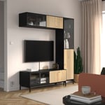 IKEA BOASTAD tv-möbel, kombination 163x42x185 cm