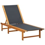 Transat chaise longue bain de soleil bois Helloshop26