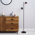 Harme 2 Light Black Touch Dimmable Floor Lamp