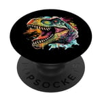 T Rex Pop Art, Dinosaure PopSockets PopGrip Adhésif