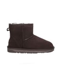 EVER AU Womens Women Emu Mini Classic Boots - Chocolate Suede - Size EU 41