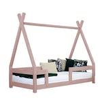 Benlemi Lit cabane Enfant NAKANA 90 x 160 Rose Pastel