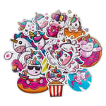 Stora stickers klistermärken med kawaii enhörningar & unicorns, 50 st.