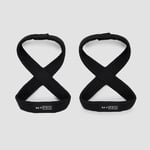 MYPRO Figure of 8 Lifting Straps - Black - L (> 7.5'')