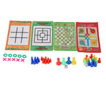 Snake And Ladder Kids Nine Men's Morris Portable Flying Chess Ludo Board For Fam