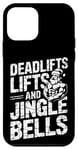 iPhone 12 mini Funny Deadlifts and Jingle Bells Santa Claus Gym Fitness Pun Case