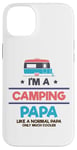 Coque pour iPhone 14 Plus Camping-car glacière Nature Lover Camping Papa Like Normal Papa