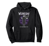 Wednesday Black Is My Happy Color Web Ring Pullover Hoodie