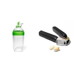 OXO Good Grips Little Salad Dressing Shaker - Green,200ml & Good Grips Garlic Press