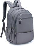 Sac À Dos Voyage Sac 40X20X25 Ryanair Bagages Cabine Nylon Sacoche Ordinateur Portable 15.6 Pouces Sac À Dos Avion Valise Cabine D'Affaires Loisirs Sac De Voyage, Gris