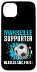 Coque pour iPhone 14 Plus Marseille Supporter Football Cadeau Fan Foot Marseillais