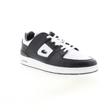 Lacoste Court Cage 223 3 SMA Mens Black Leather Lifestyle Trainers Shoes