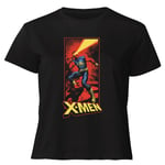 X-Men Cyclops Energy Beam Women's Cropped T-Shirt - Black - XXL