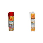 SIKA Boom 128 Tout en un, Mousse polyuréthane expansive Spécial Moyen Format : Expansion 20L & Sikaseal-184 Maçonnerie, mastic acrylique haute performance pour joints d'étanchéité