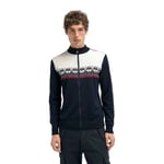 Dale of Norway Liberg Jacket - Pull en laine mérinos homme Marine / Off White / Raspberry L