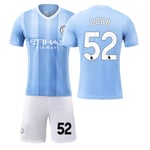 Manchester City Hemmafotbollströja Barn & Vuxen 23-24 Jersey Nummer 52 Oscar Bobb shirt and short #26