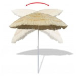 YIN Parasol de plage inclinable style Hawaii