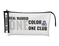 CYPBRANDS Real Madrid Trousse Triple Color One Club, Mixte Enfant, Blanc, Taille Unique