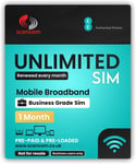 EE 5G Unlimited Data Sim Card - Preloaded for 1 Month - No Contract &... 